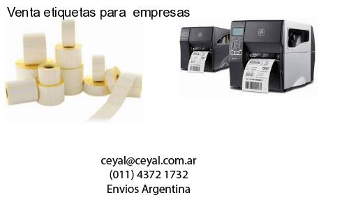 Venta etiquetas para empresas