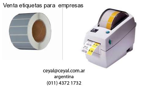 Venta etiquetas para  empresas