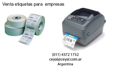 Venta etiquetas para empresas