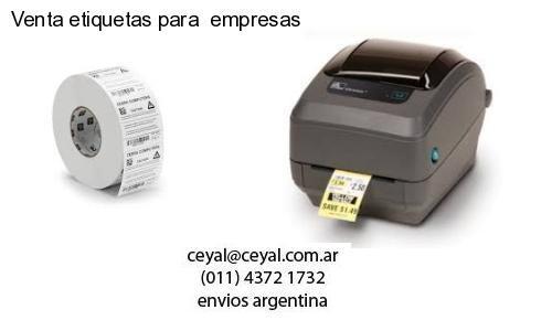 Venta etiquetas para empresas
