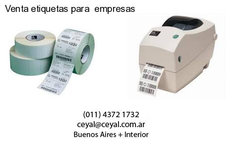 Venta etiquetas para  empresas