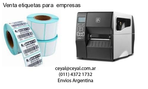 Venta etiquetas para empresas
