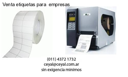 Venta etiquetas para  empresas