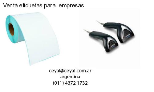 Venta etiquetas para  empresas