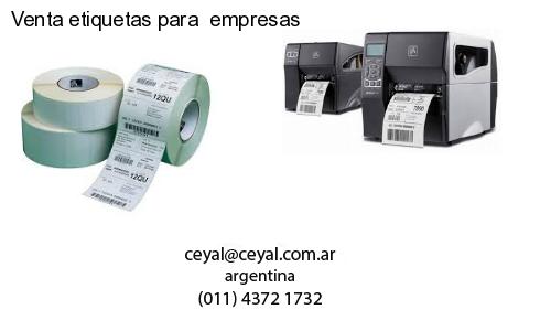 Venta etiquetas para  empresas