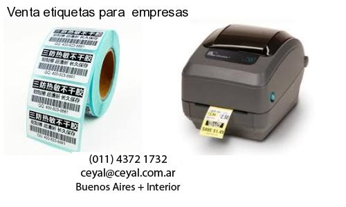 Venta etiquetas para  empresas