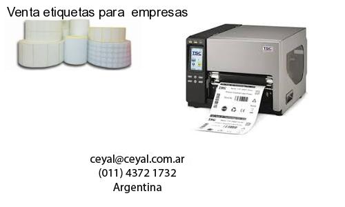 Venta etiquetas para empresas
