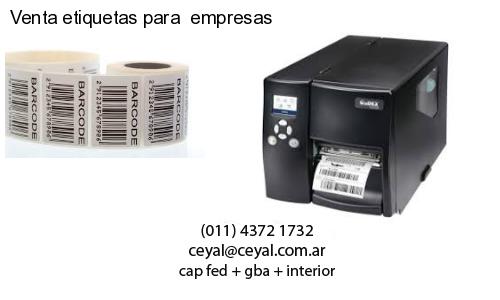 Venta etiquetas para  empresas