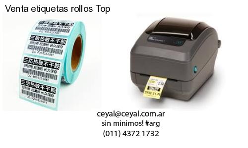Venta etiquetas rollos Top