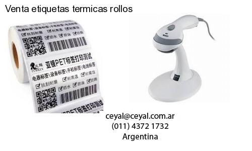 Venta etiquetas termicas rollos
