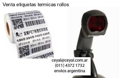 Venta etiquetas termicas rollos