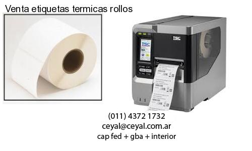 Venta etiquetas termicas rollos