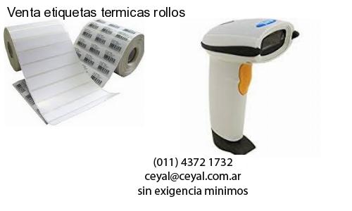 Venta etiquetas termicas rollos