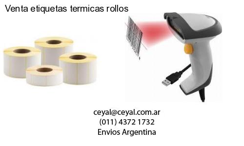 Venta etiquetas termicas rollos