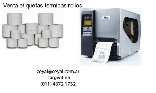 Venta etiquetas termicas rollos