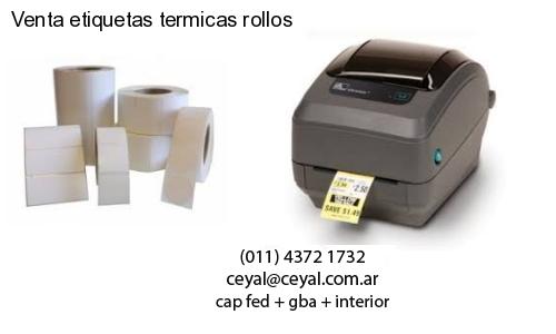 Venta etiquetas termicas rollos
