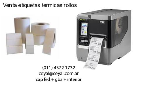 Venta etiquetas termicas rollos