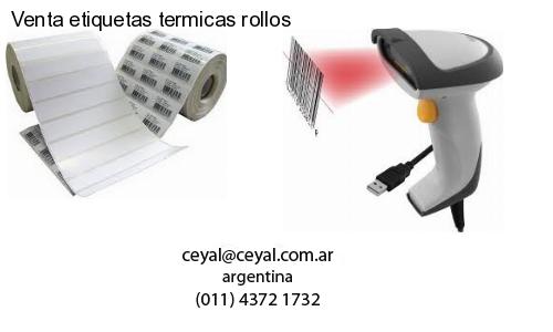 Venta etiquetas termicas rollos