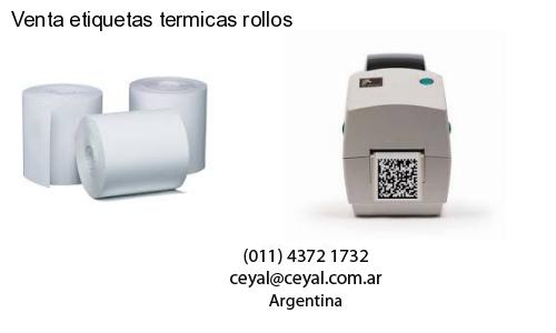 Venta etiquetas termicas rollos