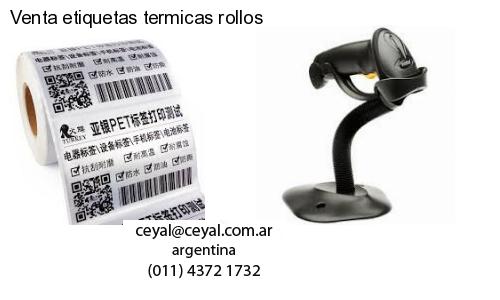 Venta etiquetas termicas rollos