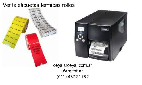 Venta etiquetas termicas rollos