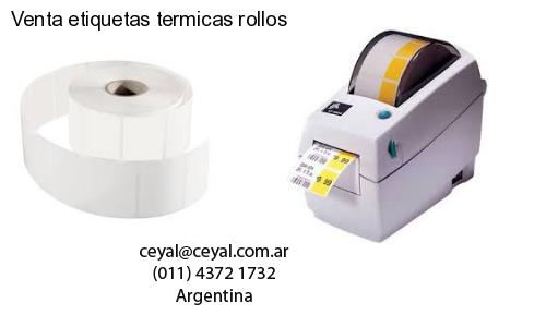 Venta etiquetas termicas rollos