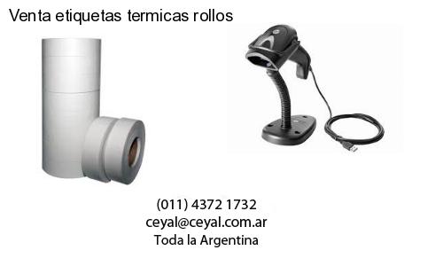 Venta etiquetas termicas rollos