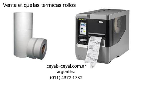 Venta etiquetas termicas rollos