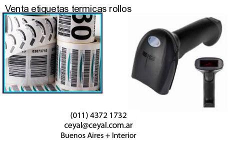 Venta etiquetas termicas rollos