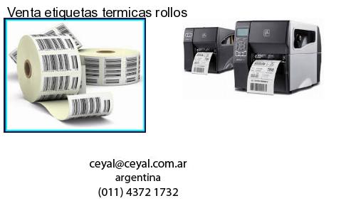 Venta etiquetas termicas rollos