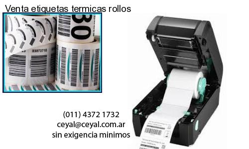 Venta etiquetas termicas rollos