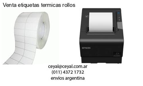 Venta etiquetas termicas rollos