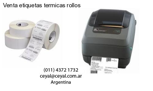 Venta etiquetas termicas rollos