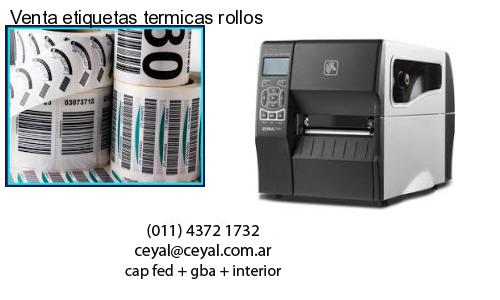 Venta etiquetas termicas rollos