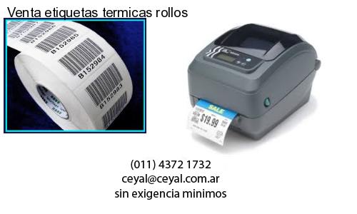 Venta etiquetas termicas rollos