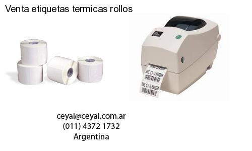 Venta etiquetas termicas rollos