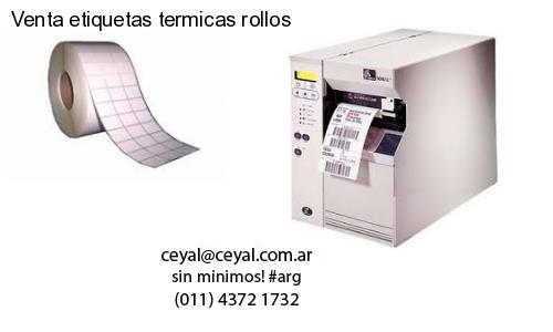 Venta etiquetas termicas rollos
