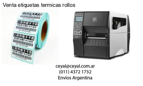 Venta etiquetas termicas rollos