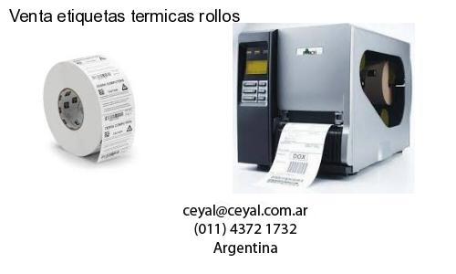 Venta etiquetas termicas rollos