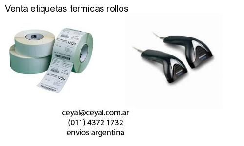 Venta etiquetas termicas rollos