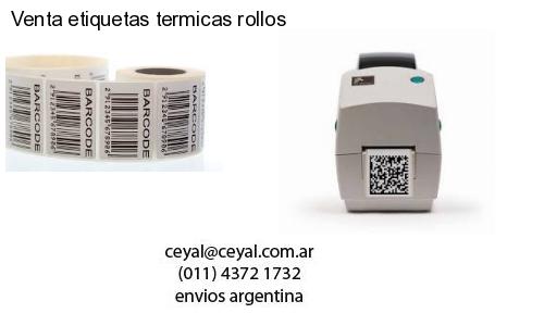 Venta etiquetas termicas rollos