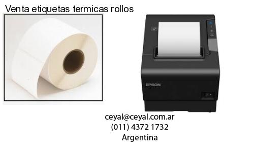 Venta etiquetas termicas rollos