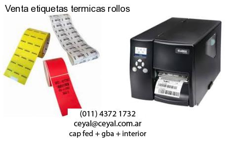 Venta etiquetas termicas rollos