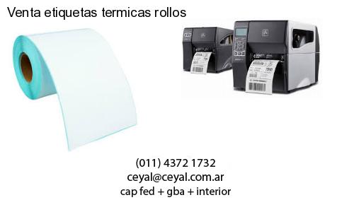 Venta etiquetas termicas rollos