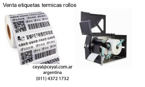 Venta etiquetas termicas rollos