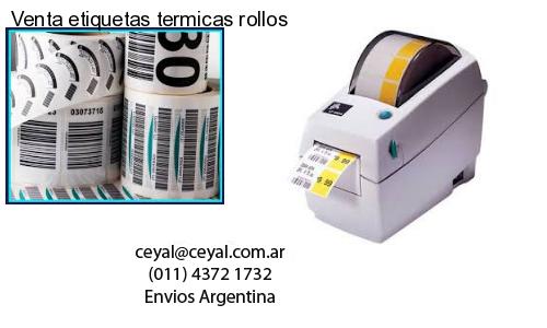 Venta etiquetas termicas rollos