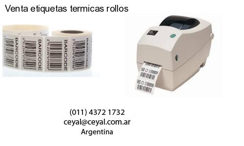 Venta etiquetas termicas rollos