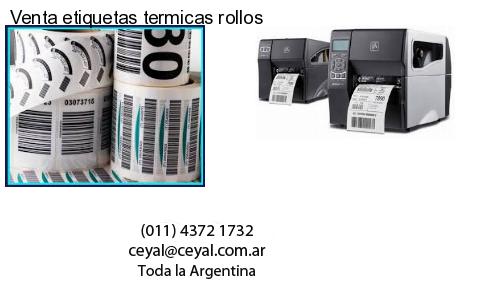 Venta etiquetas termicas rollos