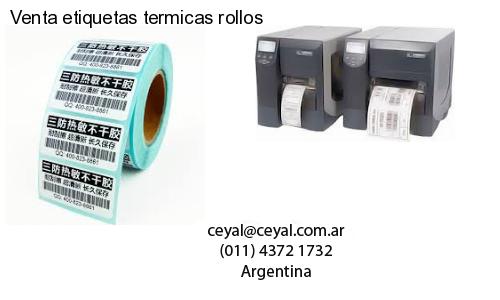 Venta etiquetas termicas rollos