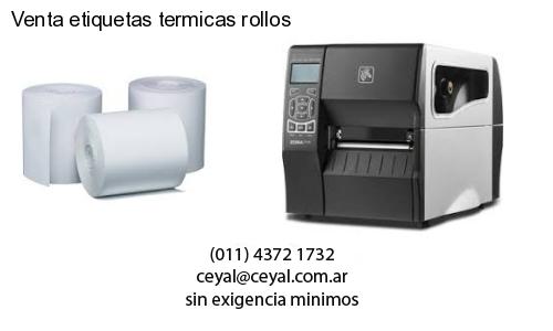 Venta etiquetas termicas rollos